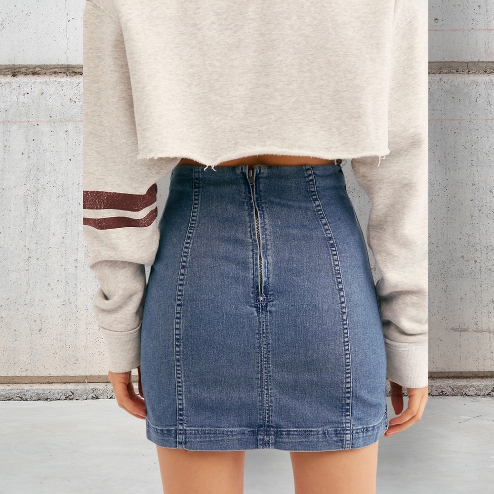 Free People Modern Femme denim mini - Picture 4 of 10